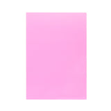 Pack of 8 A5 Plain Pink Dyslexia Overlay Reading Sheets – PET Material, Rounded Corners