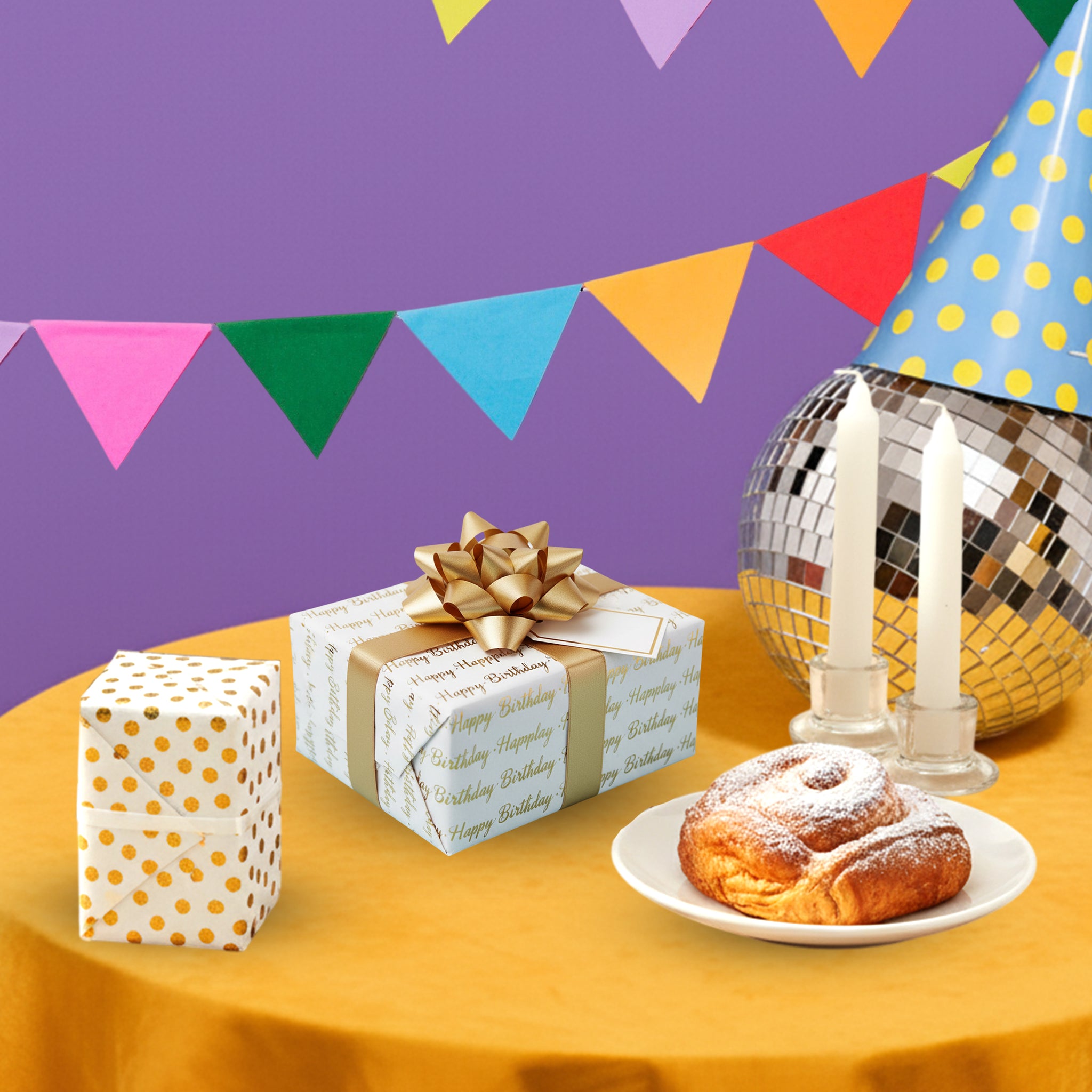 Pack of 10 Merry Christmas Luxury Red Metallic Plastic-Free 18gsm Tissue Paper Sheets 50x70cm - Patterned Tissue Paper for Xmas, New Year, Party, Wedding, Birthday Packing Present Gift Box DIY Art Crafts