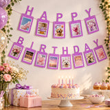 Pink Photo Insert HAPPY BIRTHDAY Banner with Ribbon