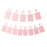 Pink Photo Insert HAPPY BIRTHDAY Banner with Ribbon