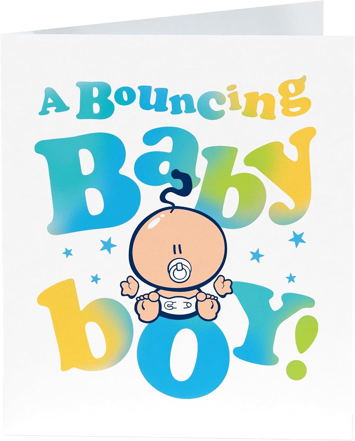 Bubblegum Character New Baby Boy Congratulations Card