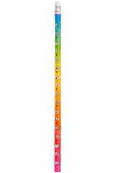 Pack of 12 Laughing Face Design Pencils with Eraser