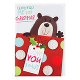 Hallmark One I Love Christmas Card 'Unwrap Me' 