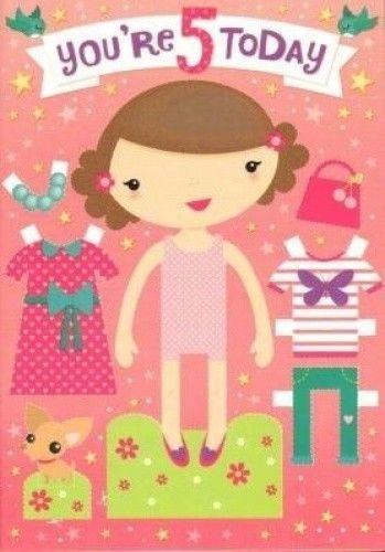 5th Birthday, Birthday Greetings Card 