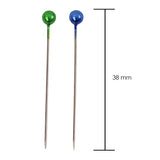Pack of 80 Assorted Colour Dress Pins 38mm - Sewing