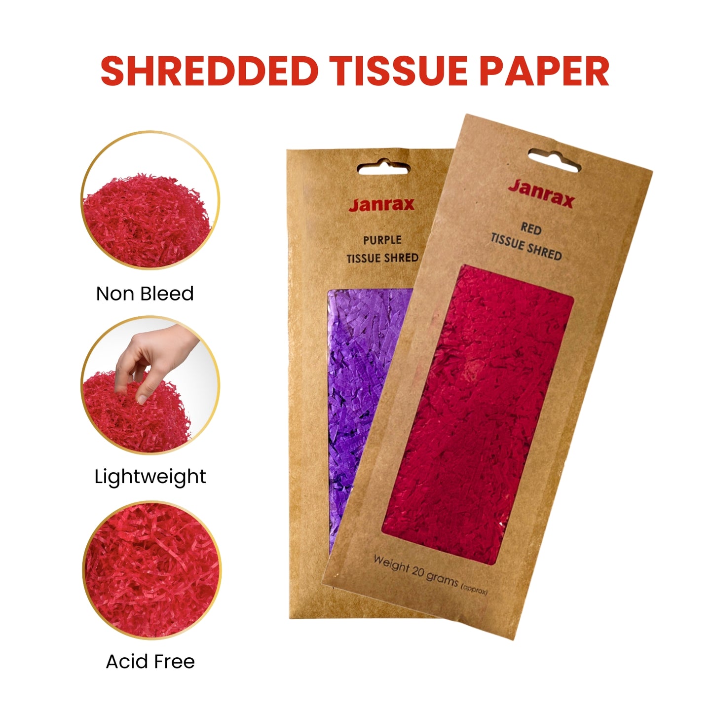 Navy Blue Tissue Shred 20g