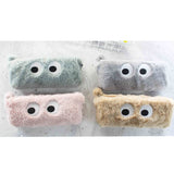Single Plush Googly‑Eyes Pencil Case