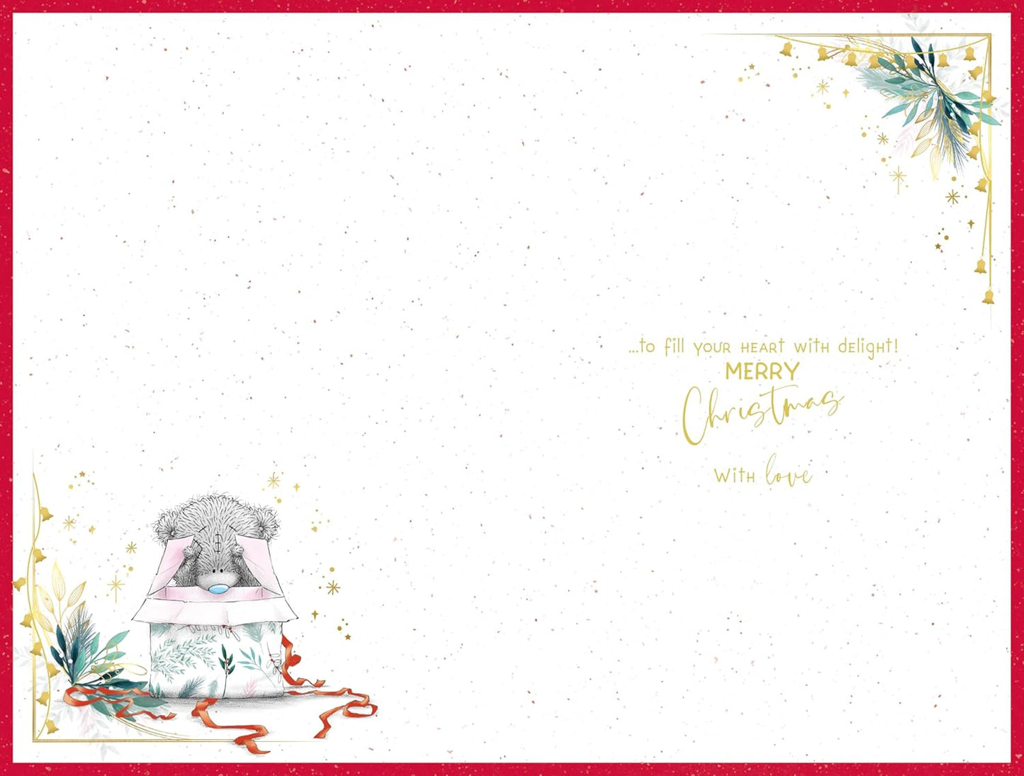 Bear Wearing Santa Outfit Grandma Christmas Card