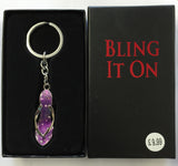 Bling Keyring High Heel Pink Diamante Shoe {DC}