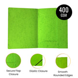 A4 Pink Card 3 Flap Folder With Elastic Closure