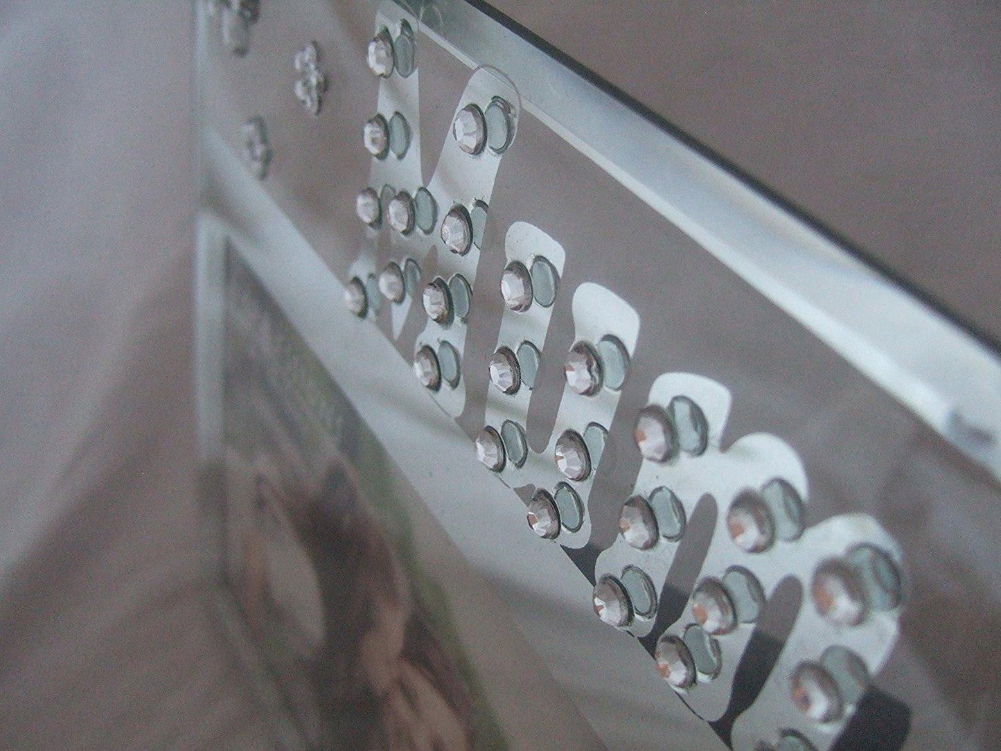 Mum Mirrored Glass Studed Sentimental 4" x 6" (15x10cm) Landscape Photo Frame