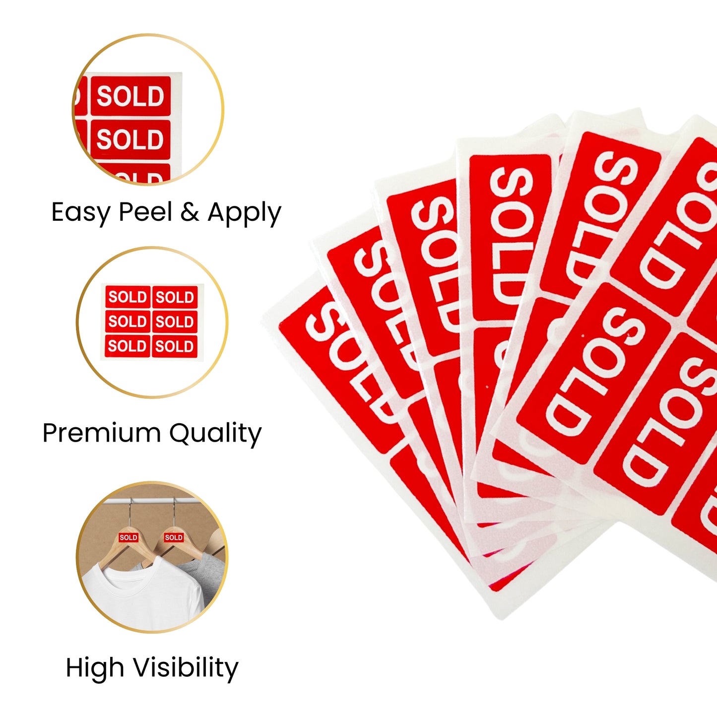 Pack of 42 SOLD Self Adhesive Labels 25x50mm