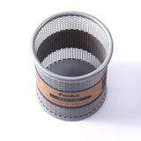 Silver Metal Wire Mesh Pen Pot