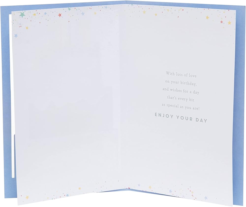 Son Birthday Card Laser Cut Cake Design 