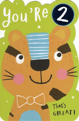 Boys Happy 2nd Birthday Greeting Card Children's Greetings Cards