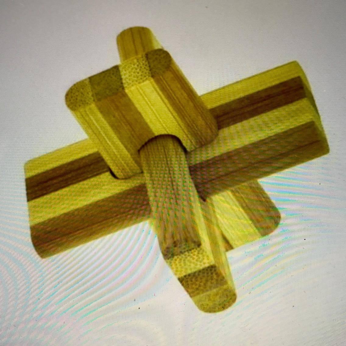 Bamboo Puzzle Hendrix, Fascinating iq busting environmentally friendly bamboo 3 D Puzzle.