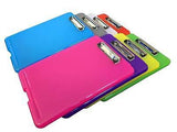 Pack of 12 Assorted Colour A4 Clipboard Box Files