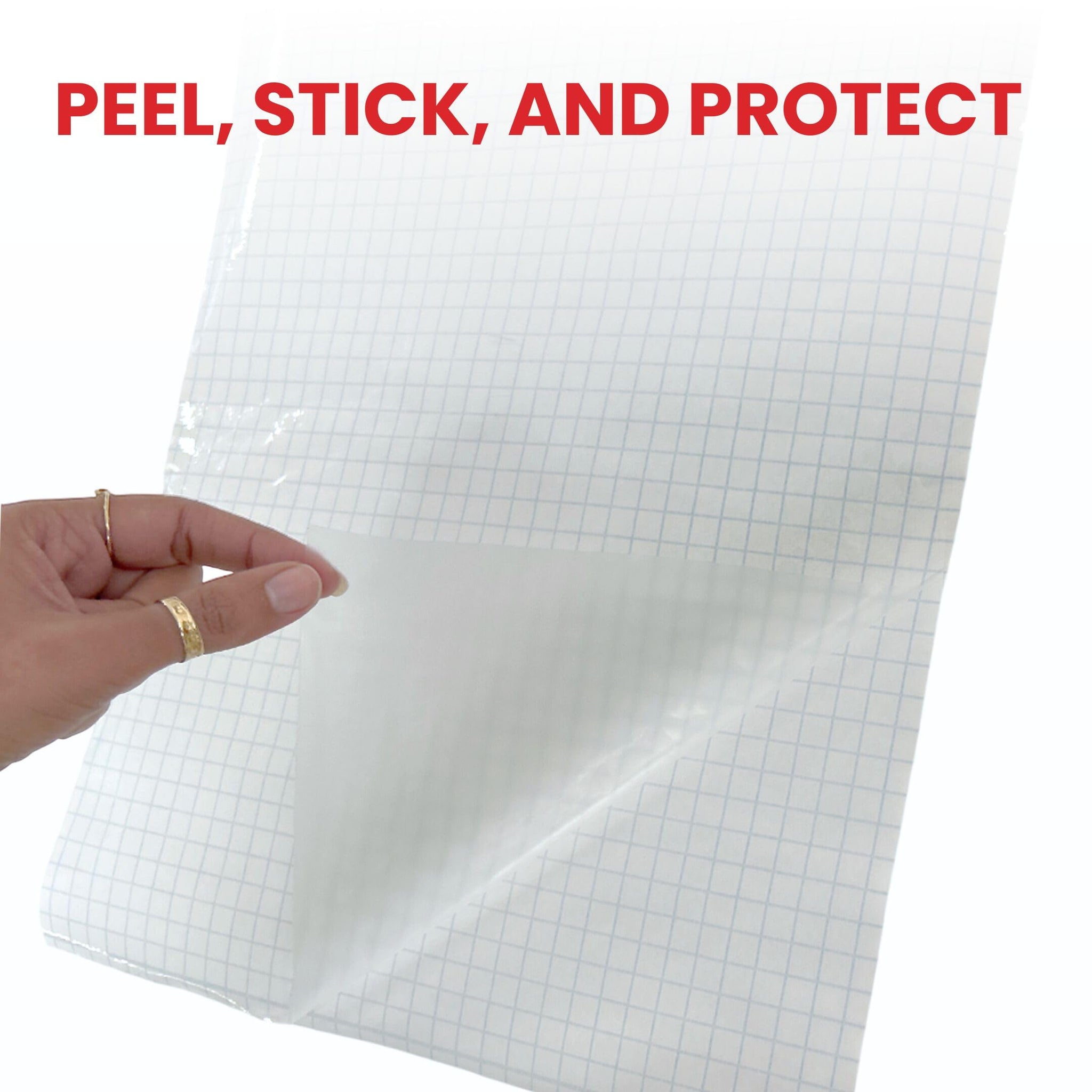 Janrax 50cm x 1m Clear Glossy CPP 0.06mm Thick Self-Adhesive Book Cover Roll
