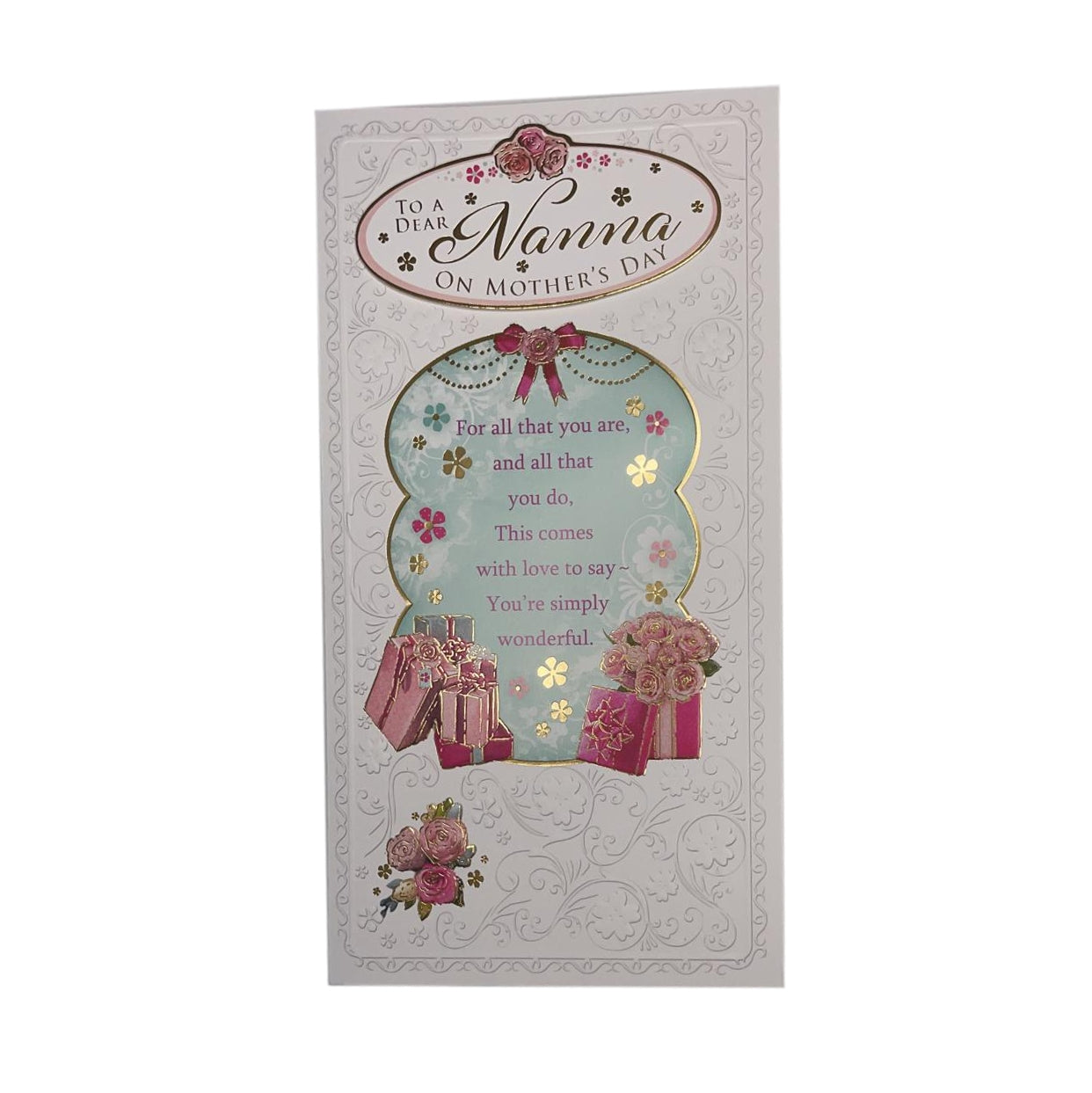 To a Dear Nanna Mother's Day Card