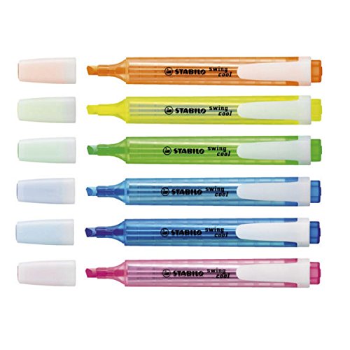 Stabilo Swing Cool Highlighter Assorted (Pack of 6) 275/6-3