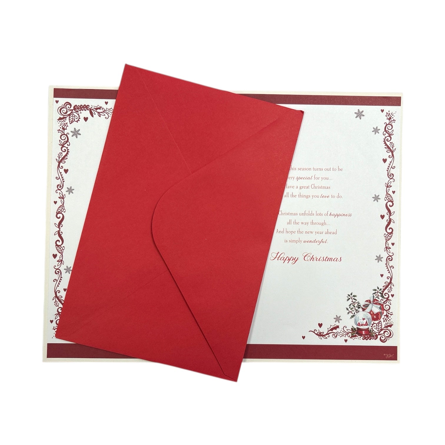 Romantic Couple Design To Son and Daughter In Law Christmas Card