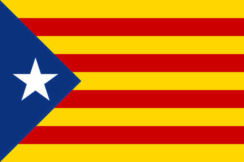 Estelada Catalunya Flag 5ft X 3ft