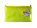 8x5" Frosted Yellow Pencil Case - See Through Exam Clear Translucent