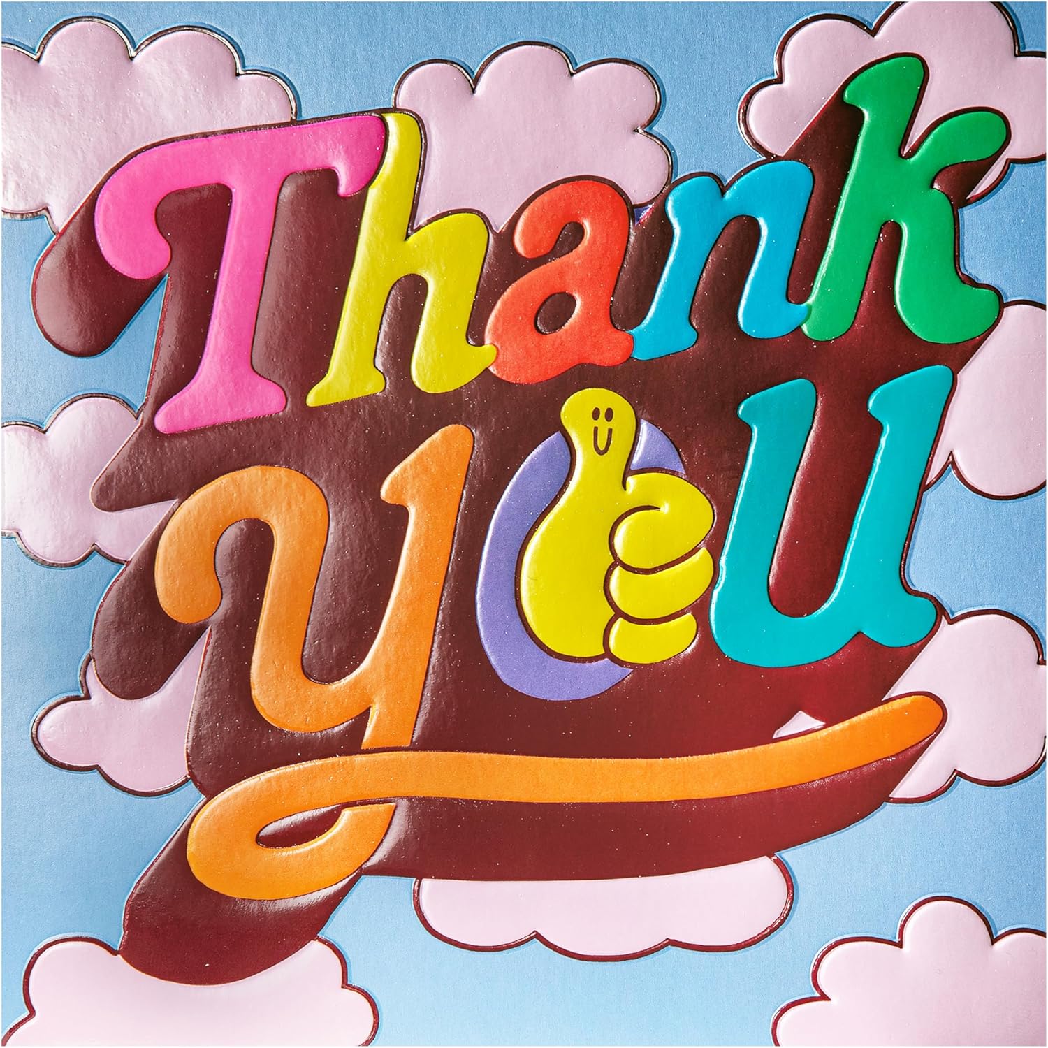 'Thumbs Up' Contemporary Thank You Card