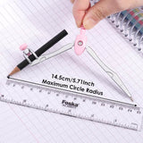Single Blue OR Pink Compass Divider with Pencil