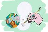 Single Round Wild Animals Design Notebook 8cm