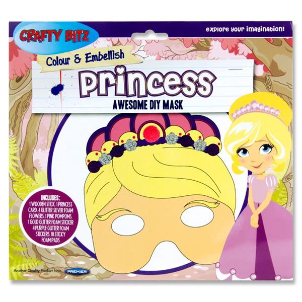 Colour & Embellish DIY Princess Mask by Crafty Bitz {DC}