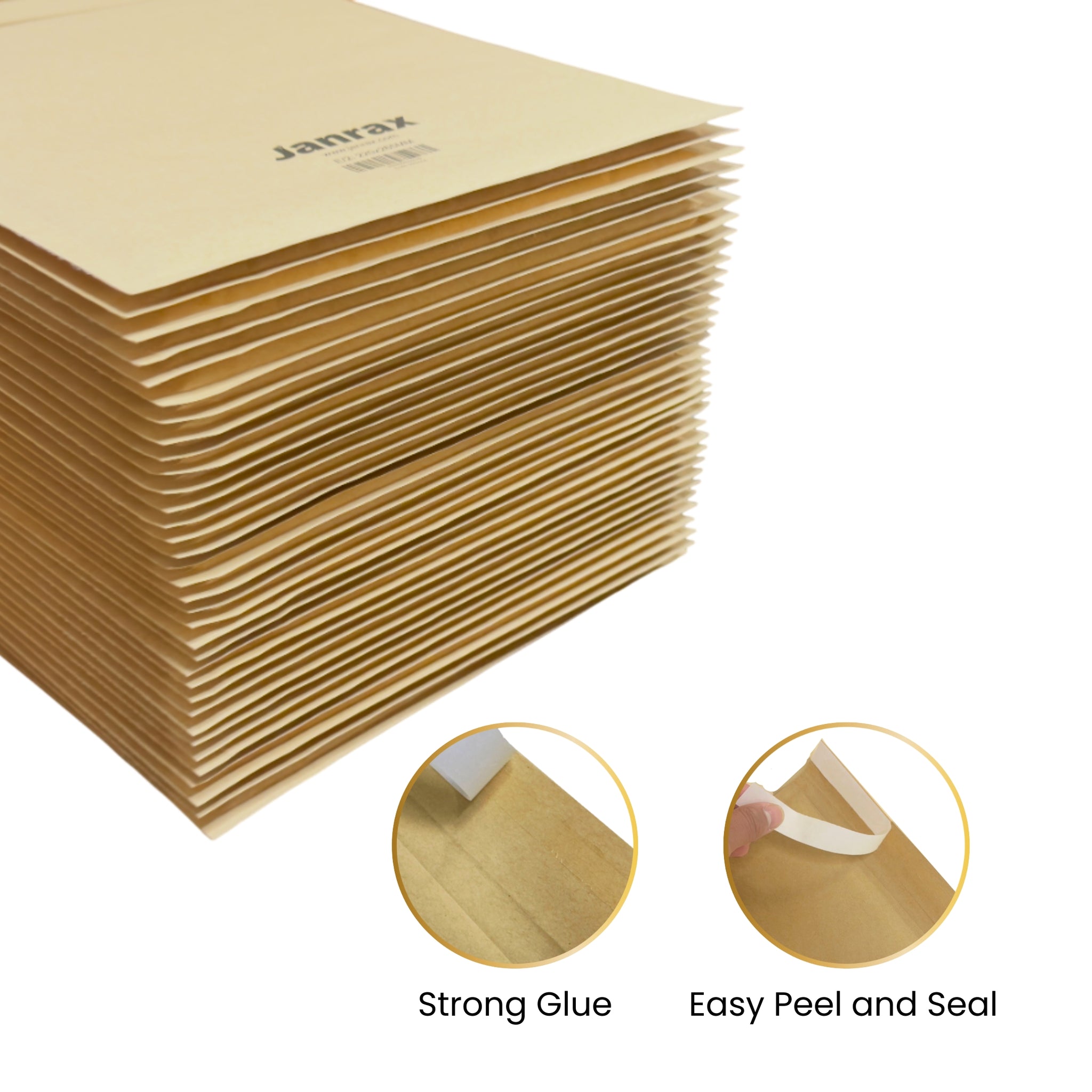 Bubble Lined Size 3/F Padded Brown Postal Envelope by Janrax