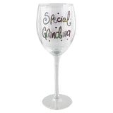 Tracey Russell Short & Sweet Wine Glass Special Grandma - In a Gift Box