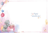 Bear With Candle And Cake Niece Birthday Card