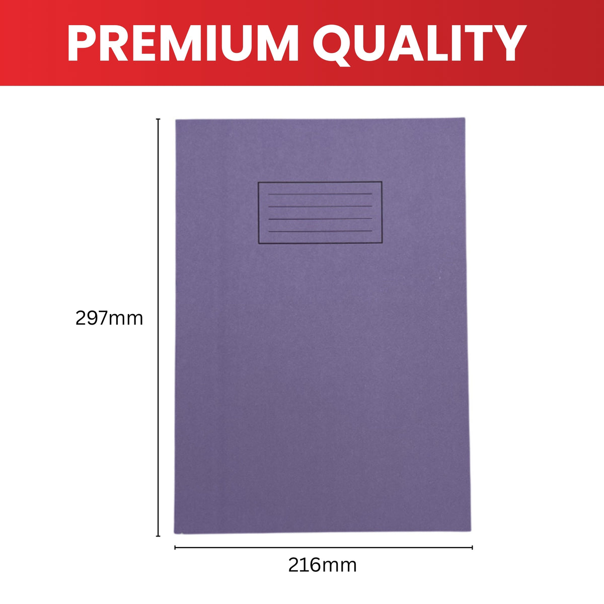 Janrax A4 Grey 80 Pages Feint and Ruled Exercise Book