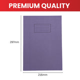 Janrax A4 Grey 80 Pages Feint and Ruled Exercise Book
