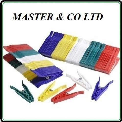 36 Plastic Assorted Coloured Cloths Laundry Pegs {DC}