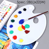 9 Well Professional Art Drawing Plastic Watercolour Mix Paint Tray Naked Palette 28 x 22cm