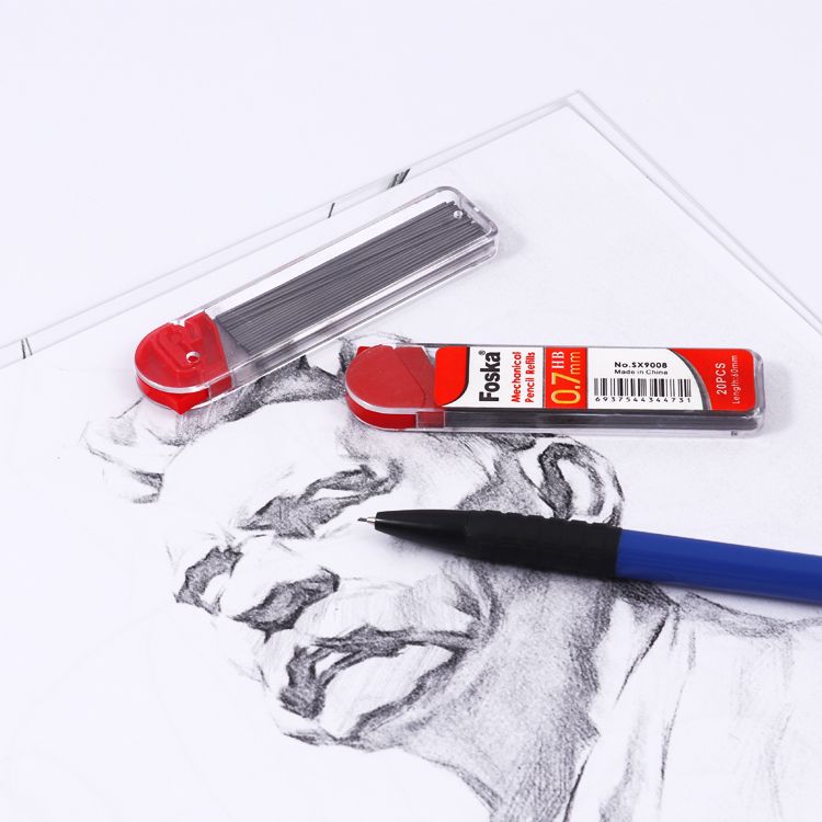 Single Tube of 20 0.5mm Mechanical Pencil HB Black Lead Refills