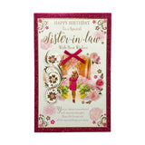 Special Sister-In-Law Girl Walking Through A Park Birthday Card