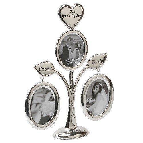 Juliana Wedding S/Plated Collage Tree(3 Photos)Bride & Groom