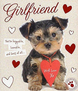 Girlfriend Cute Puppy Dog Valentine's Day Greeting Card Studio Pets Cards 