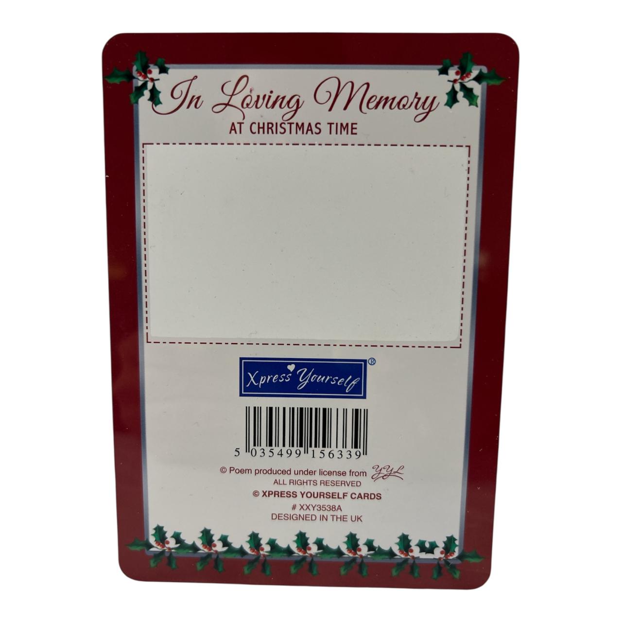 In Loving Memory of Nan and Grandad Christmas Graveside Keepsake Card