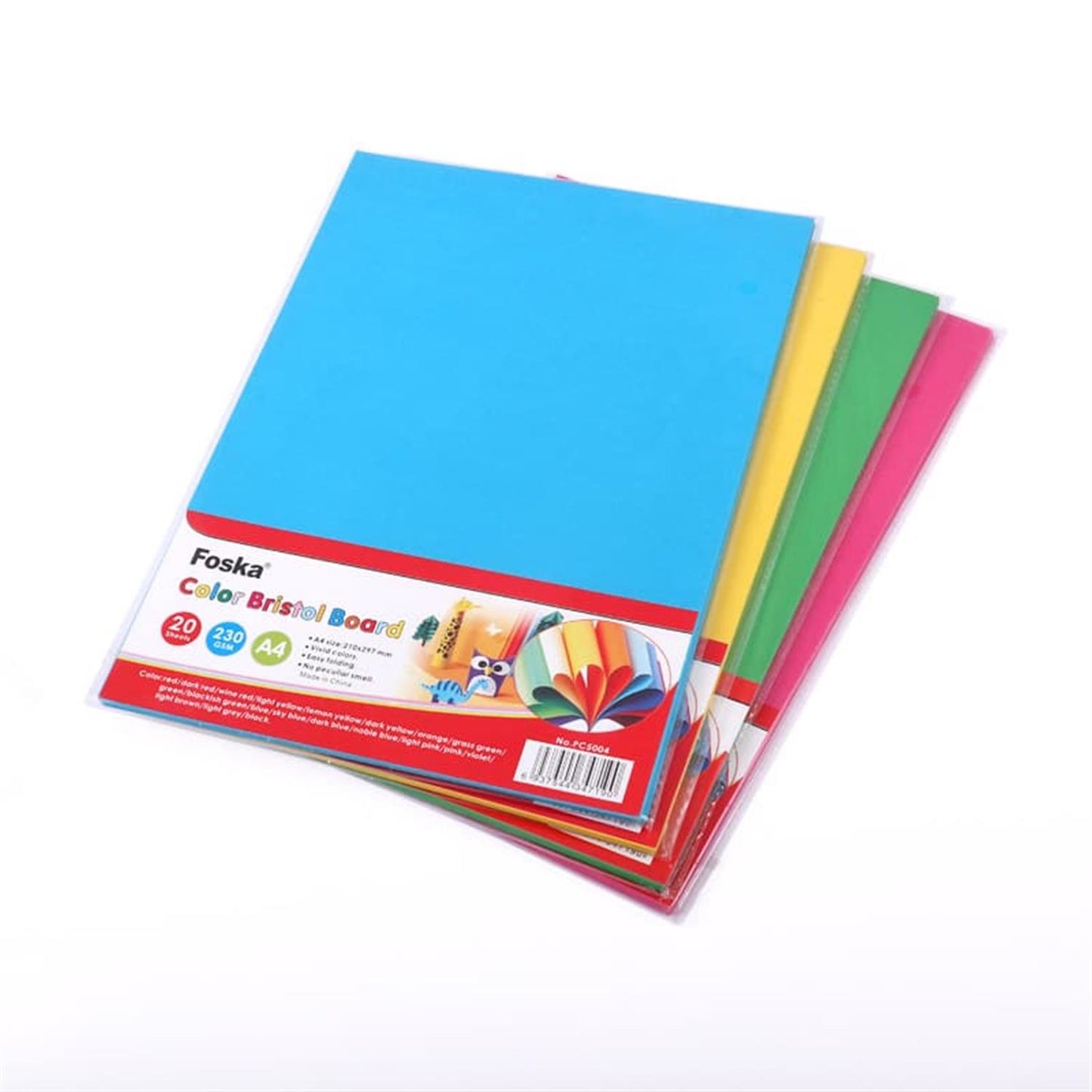 Pack of 20 A2 Bristol Board Lake Blue Colored Craft Papers 230gsm