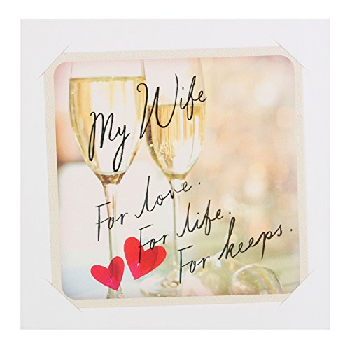 Hallmark Valentine's Day Card For Wife 'For Keeps' - Small Square 