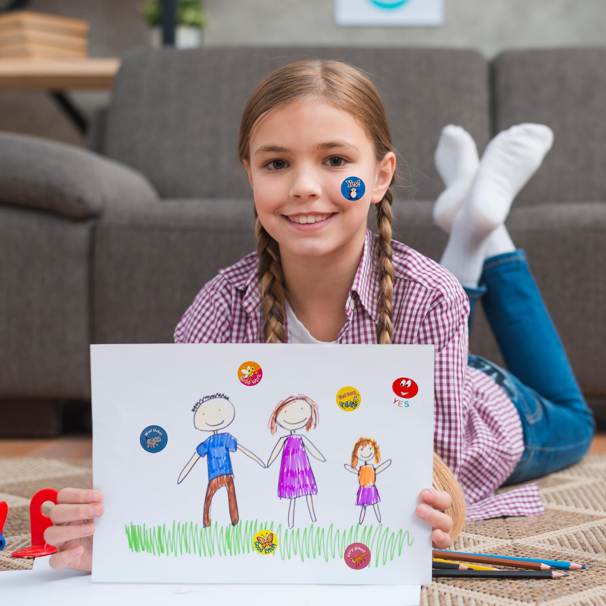 Pack of 420 Motivational Blobs 24mm Self-Adhesive Labels