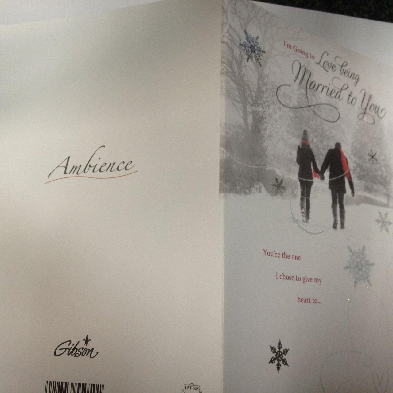 I'm Going to Love being Married to you, Christmas Card (Engagement) 