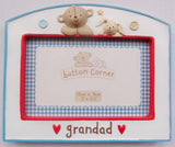 For Grandad Button Corner Frame 13 X 9 cms
