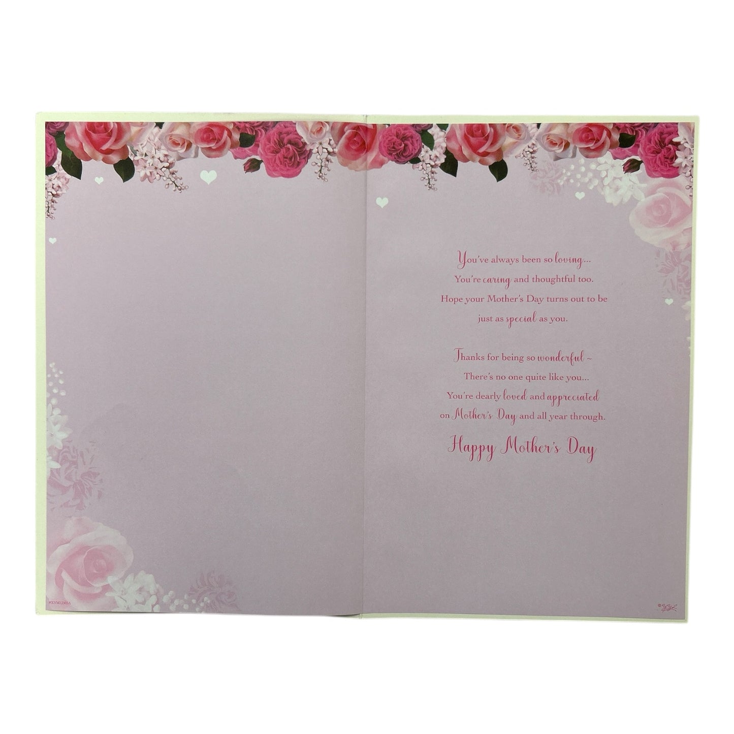 To Dear Grandma Beautiful Roses Design Pink Mother's Day Card