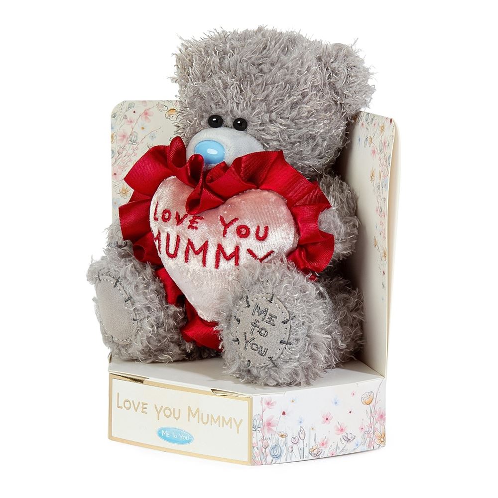 Me to You Tatty Teddy 15cm Plush Bear Holding 'Love You Mummy' Flower Official Mother's Day Collection